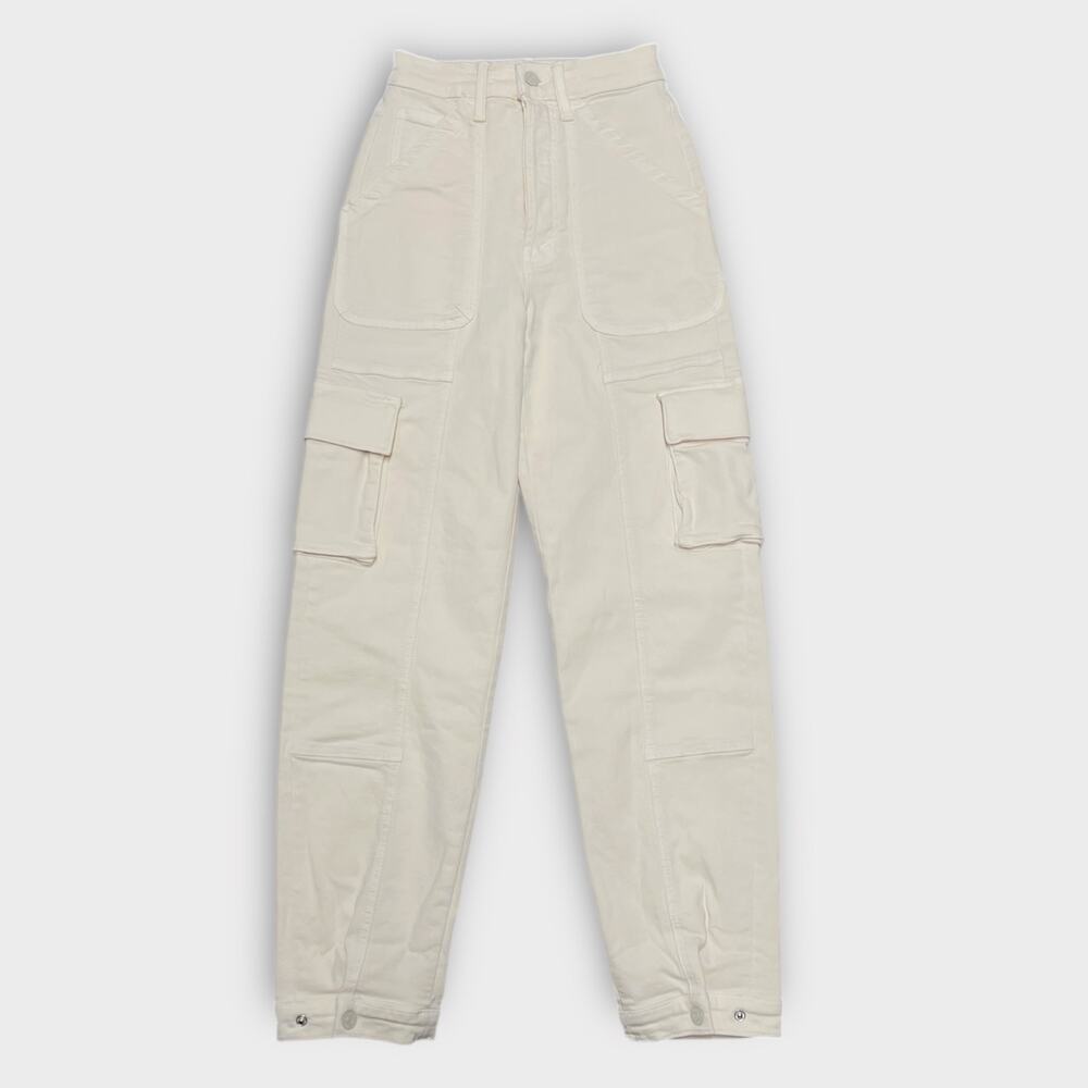 MOTHER The Curbside Cargo Flood in Eggnog Size 23 - Picture 2 of 10